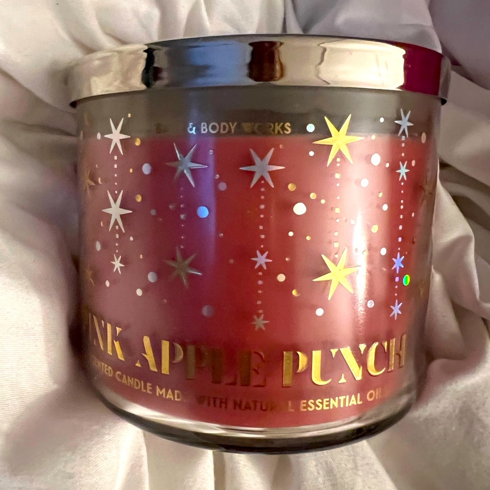 Bath and Body Works Pink Apple Punch Candle